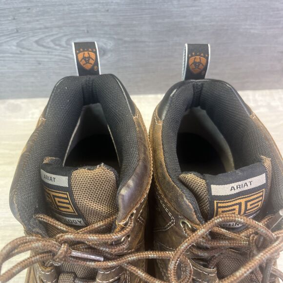 Ariat Mens 11 EE Terrain ATS Insole Technology Brown Lace Up Boots 10002182 - Picture 5 of 11